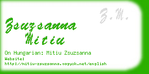 zsuzsanna mitiu business card